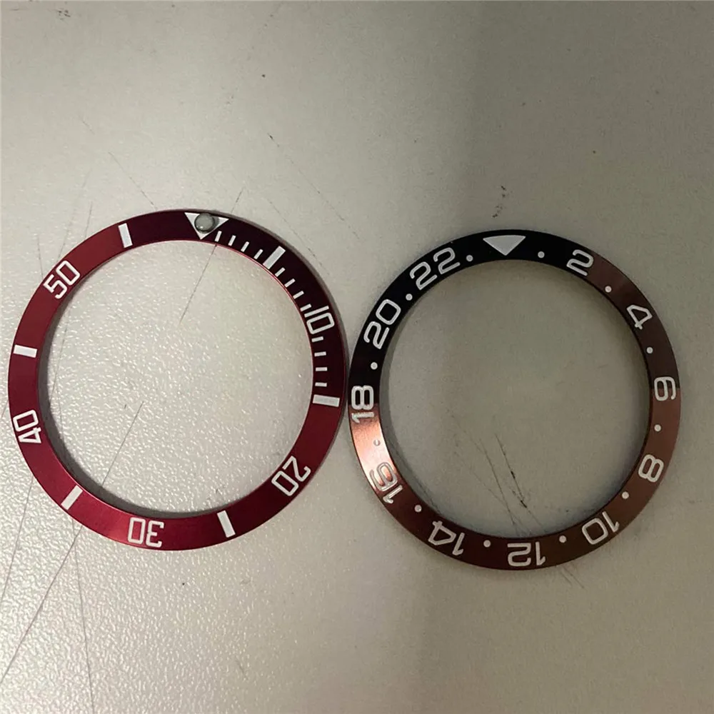 

38mm Aluminum Bezel Insert Watch Bezel for Outer Diameter 38mm Inner Diameter 30.8mm Wristwatch Repair Part