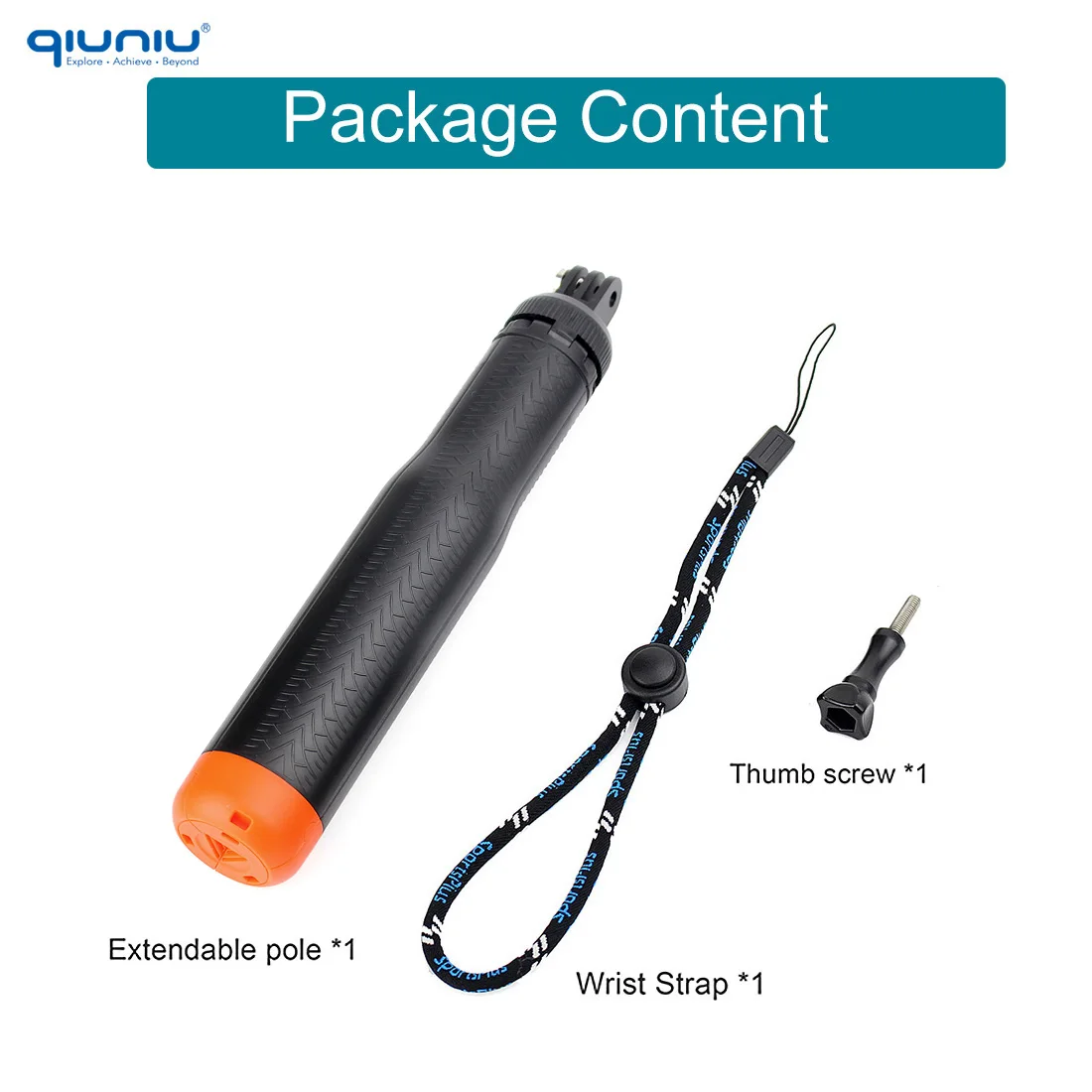 UURig Treppiede estensibile per selfie GoPro Max Hero 10 9 8 7 6 5 4, DJI Osmo Action, Insta 360 One R e altre action camera (127 cm