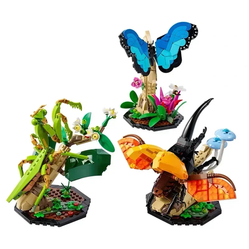 

1111PCS Ideas 21342 Insect Collection Animal Model Butterfly Beetle Building Blocks Diy Children Puzzle Assemble Toys Kid Gifts