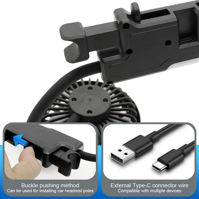 Dual Head Car Seat Cooling Fan 6