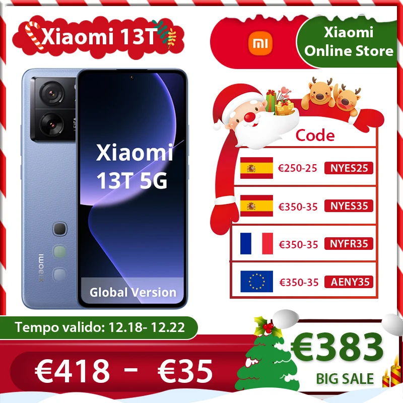 Global Version Xiaomi 13T 50MP Leica Camera IP68 Water 144Hz AMOLED Displa 67W charing MTK Dimensity 8200-Ultra