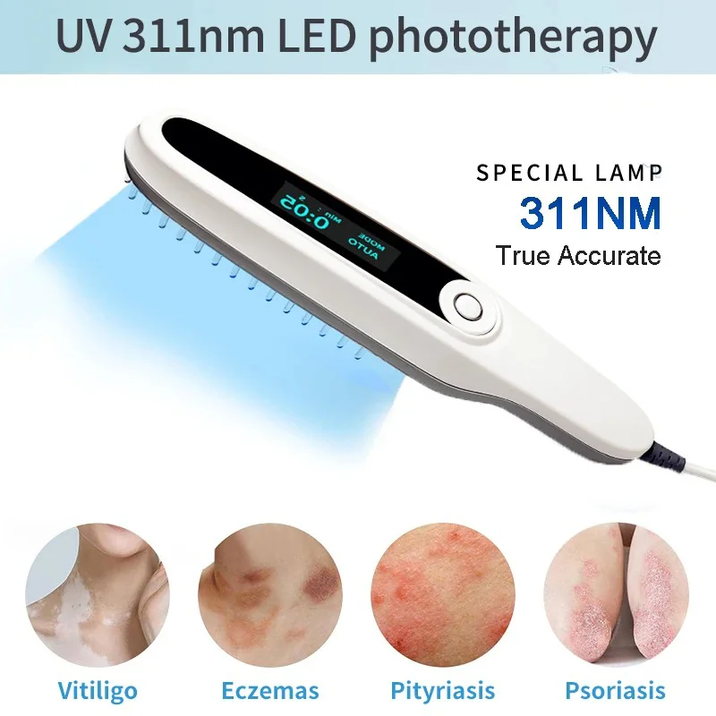 311NM UV Narrow Band Therapy InstrumentUVB Phototherapy Lamp For Vitiligo Psoriasis Skin Diseases Treatment Device 6