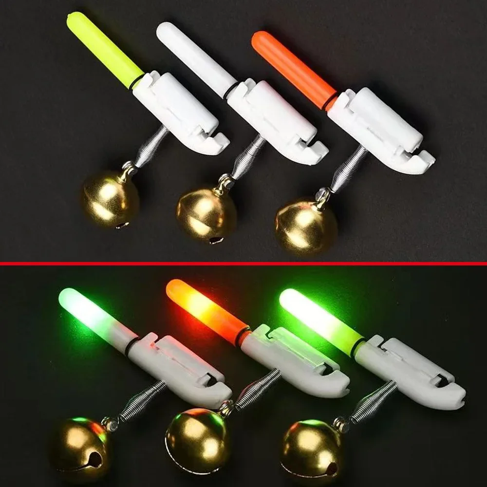 Kit complet alarme lumineuse Fish Bite avec chargeur USB batterie CR425 pour pêche nocturne