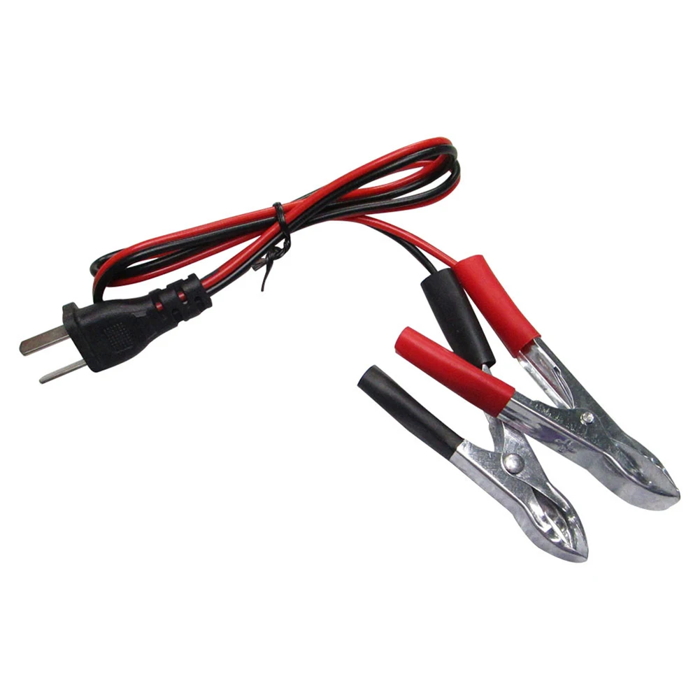 Generator Charging Cable DC 12V V-Type Plug With Clip For Gasoline Engine Battery Charging Cable