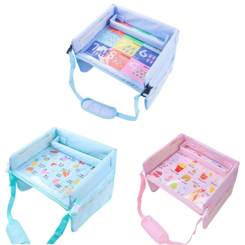 Organizer pieghevole per seggiolino auto, passeggino, portaoggetti per bambini, porta cibo e bicchieri, impermeabile, organizer per seggiolino auto per neonati