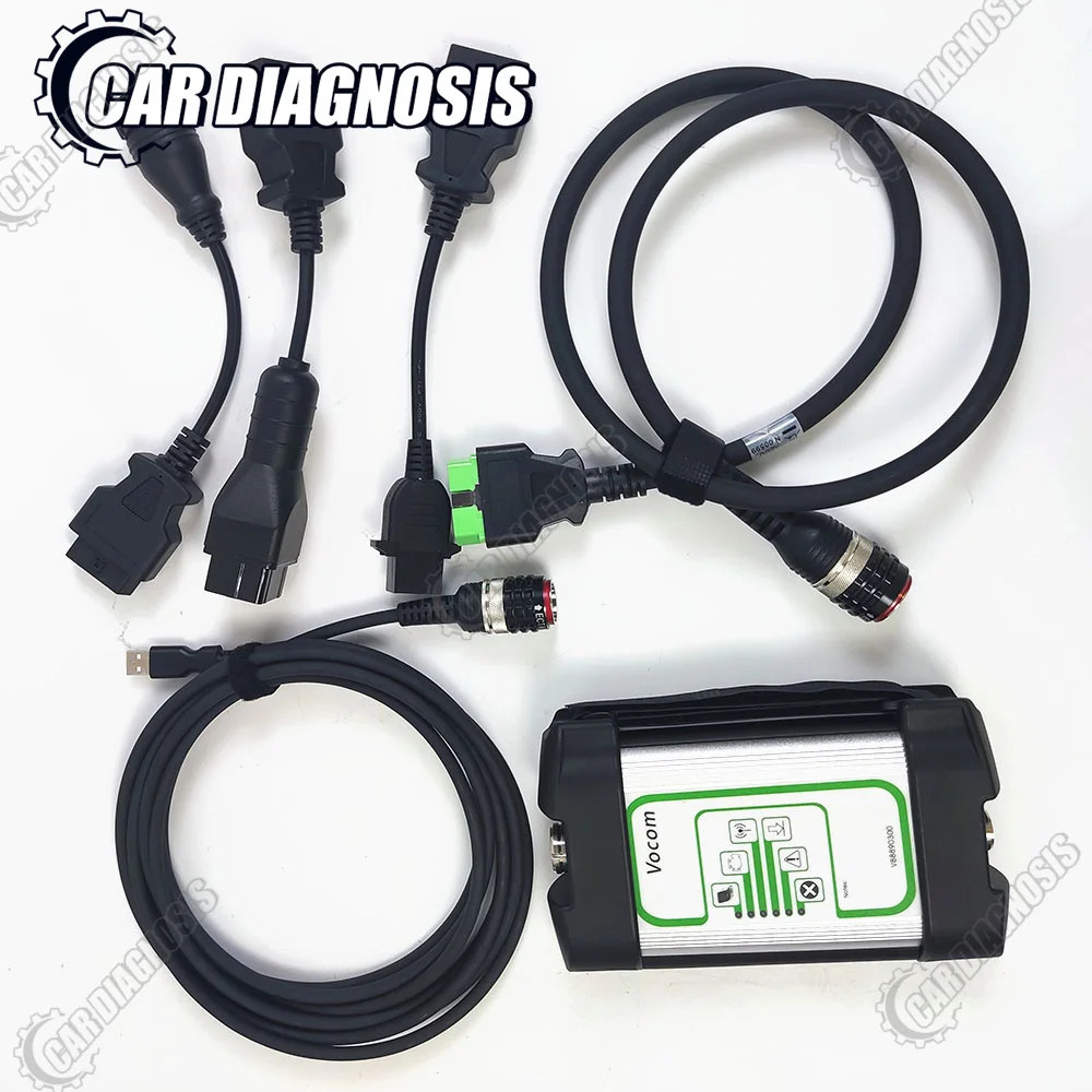 

For volvo Vocom 88890300 Diagnostic Scanner Interface Renault UD MACK Heavy duty Excavator Truck Diagnostic Tool+ V2.8 ptt APCI