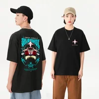 ONE PIECE Short Sleeve T-Shirt Teen White Beard Luxury Clothes Half Sleeve Male Daddy Clothes Anime 2025 Summer Fashion T-Shirt 1