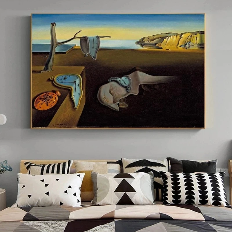 Salvador Dali The Persistence of Memory Dipinti su tela Wall Art