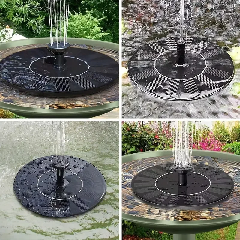 Solar Fountain Solar Fountain Pool Garden Water Pool Floating Outdoor Birdbath Patio Landscape Small Fountains