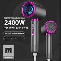 2024 Popular High Speed Hair Dryer Cold and Hot Air Silent Blue Light Negative Ion Home Hair Salon High Power Hair Dryer 2