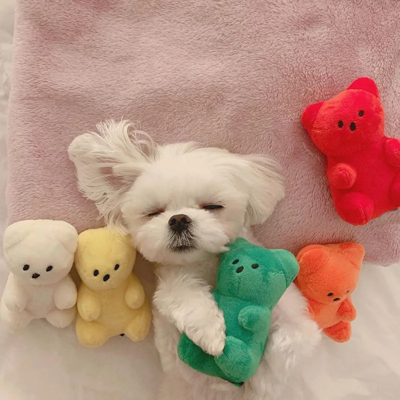 Cute Small Dog Squeaky Toys for Small Dogs Puppy Bear Shaped Squeak Toy for Cat Dogs Pet Supplies Pomeranian Teddy Shih Tzu Pug Cute Small Dog Squeaky Toys for Small Dogs Puppy Bear Shaped Squeak Toy for Cat Dogs Pet Supplies Pomeranian Teddy Shih Tzu Pug
