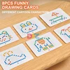 Rabbit Magnetic Drawing Board Carrot Magnet Pen Kids Reusable Drawing Toys Baby Beads Painting Doodle Sketch Pad Children Gift 5