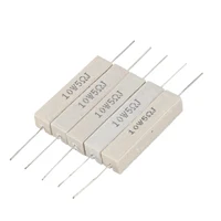 5pcs Wirewound Ceramic Cement Resistor 5 Ohm 10W Watt 5% 1