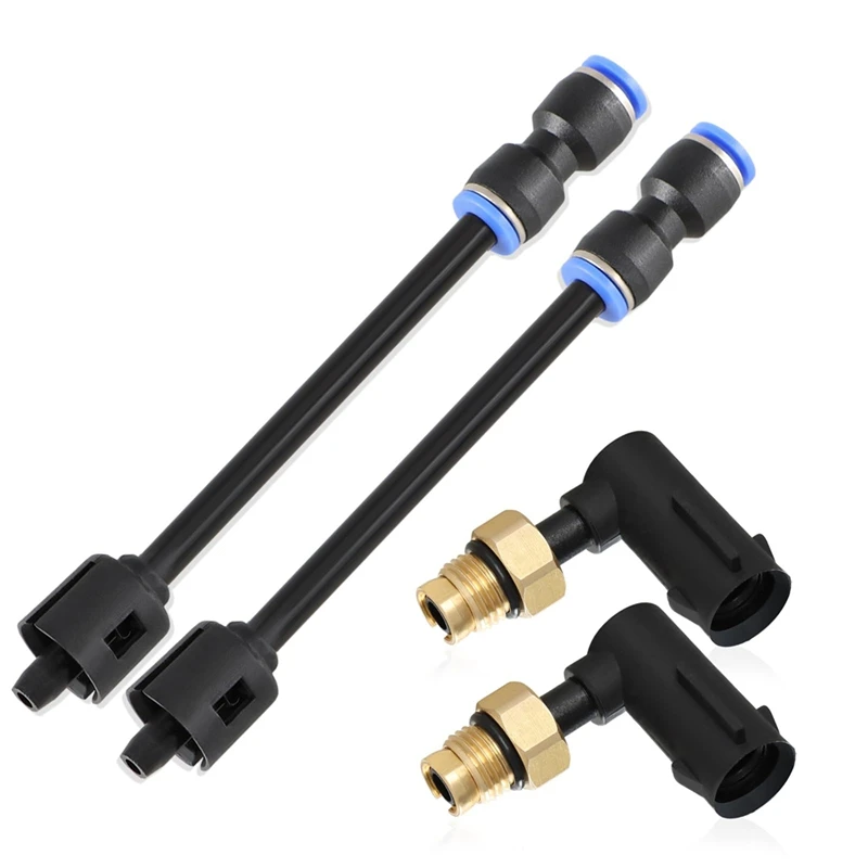 A76X-2PCS Suspension Elbow Air Strut Repair Kits With Hoses For Jeep Grand Cherokee 2011-,Replace: 68084809AA