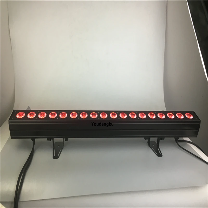 4 pieces Professional led wall wash stage light 18x18W RGBWA UV 6 in 1 dmx dj LE