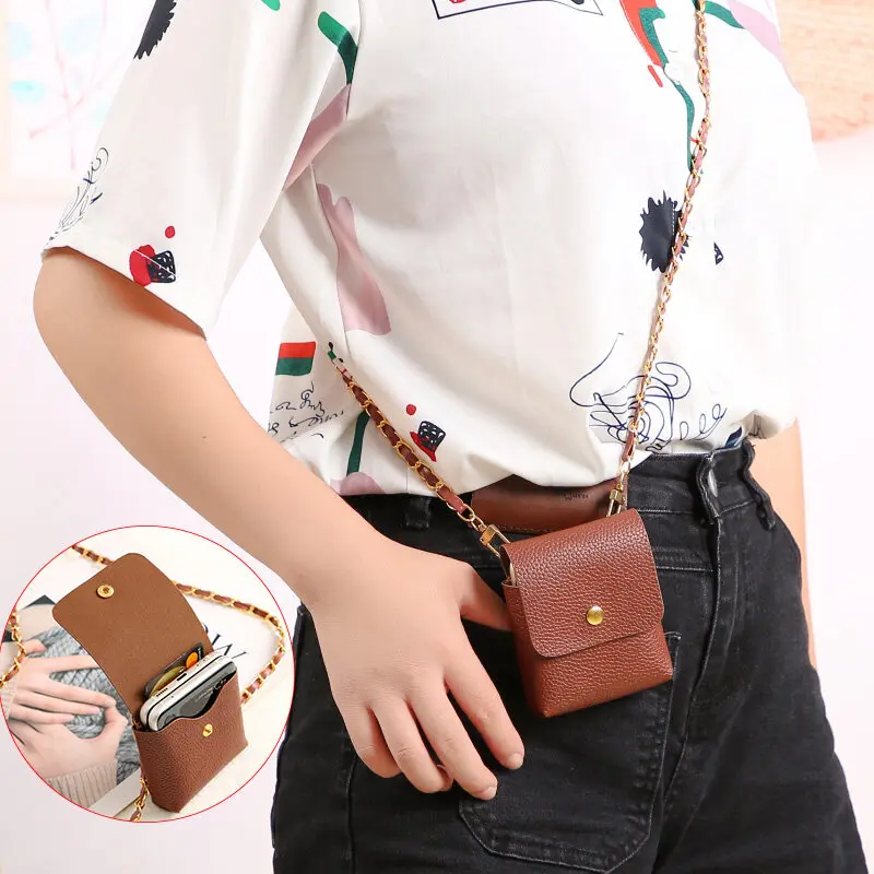 Custodia Protettiva Universale Borsa In Pelle Tracolla Catena Per Samsung Galaxy Z Flip 5 Z Flip4 Z Fold3 Z Fold4 Custodia Ultra Sottile