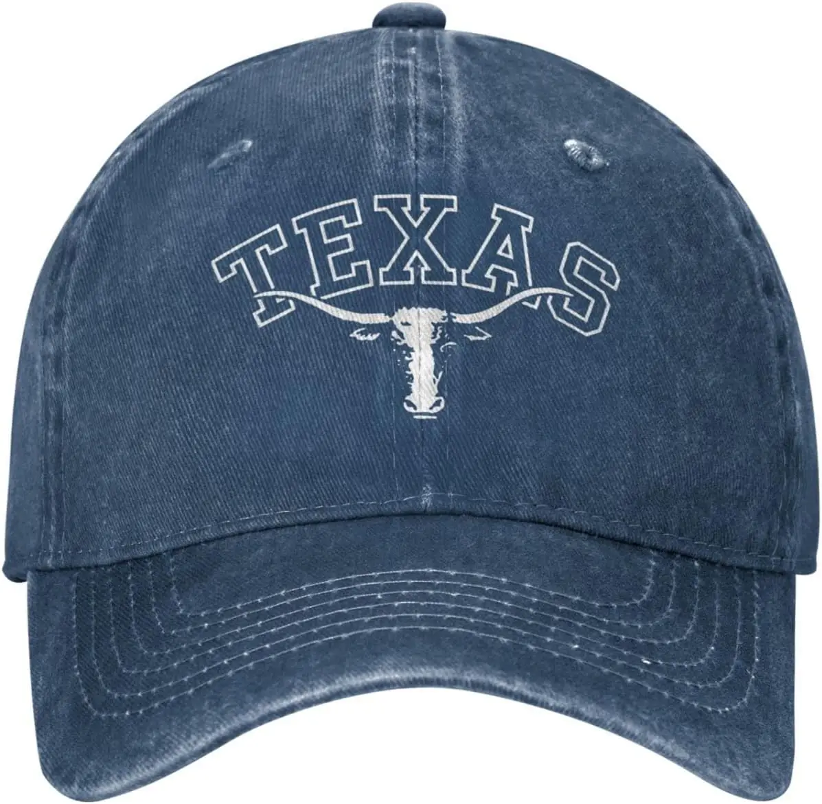 Boné Texas Lone Star State - Algodão Lavado - Ajustável - Borda Bordada - Unissex