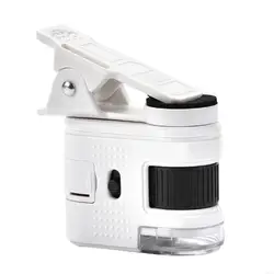 Compact High - Precision LED - Illuminated Mini Microscope (With clips)