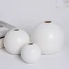 Ceramic Vase Black White Round Ball Flower Arranger Table Top Hydroponic Container Living Room Office Bookcase Flower Vase New 2