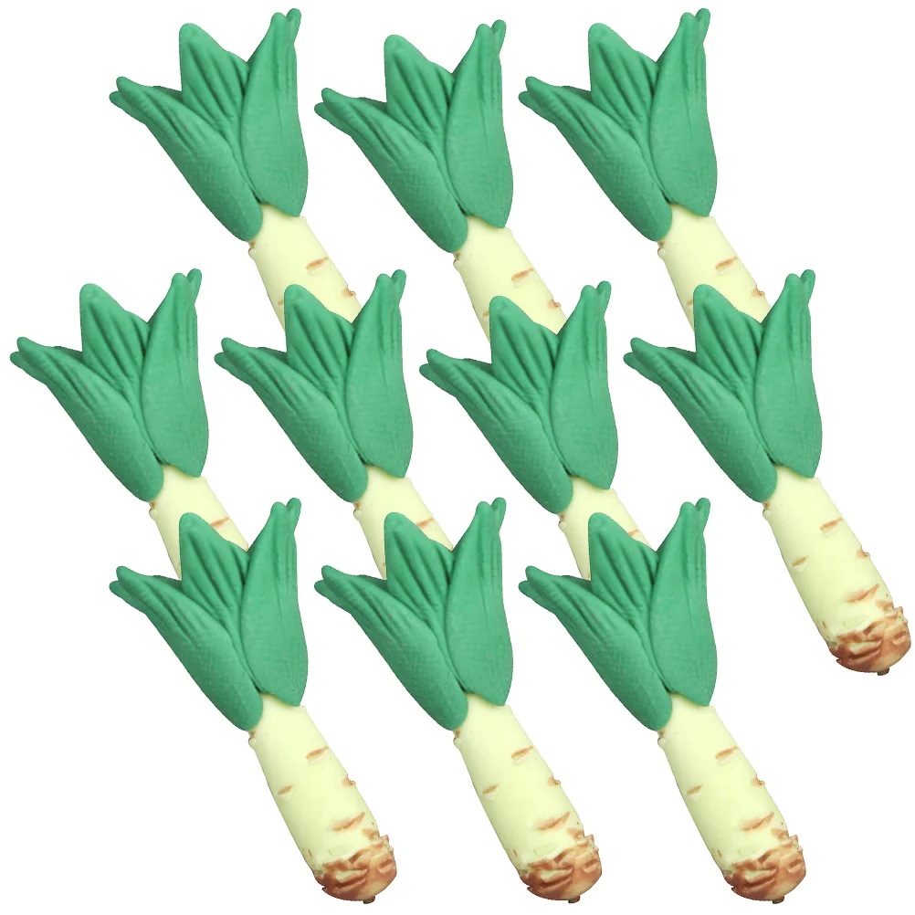 

10 Pcs Toys Miniature Vegetable Statues Supplies Lovely House Decor Fake Vegetables for Supply Resin Realistic Toddler