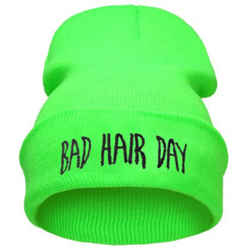 Hair Knit Beanie Hat Women Men 