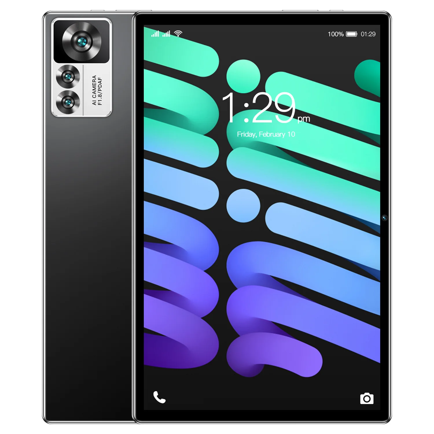 Android 13デュアルカメラタブレット,10.1インチHDスクリーン,12GB RAM