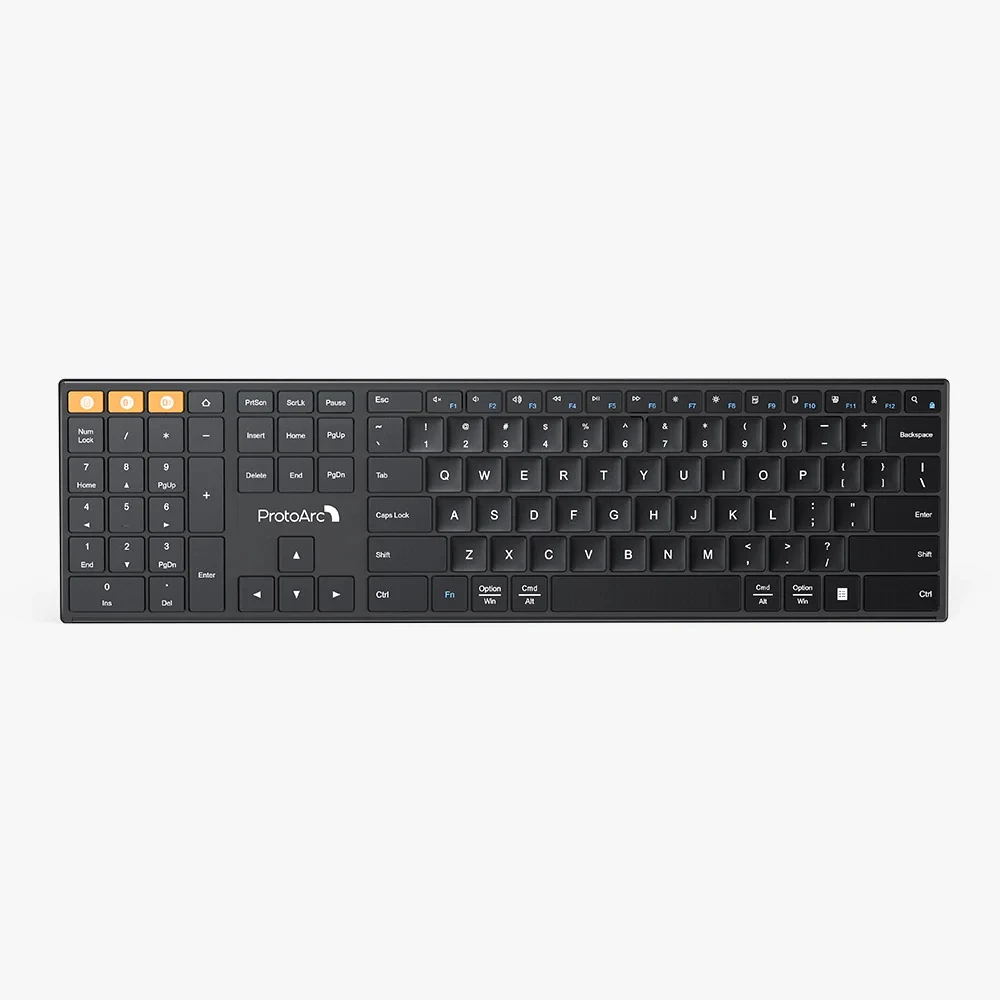 ProtoArc XK21 Bluetooth Wireless Keyboard for Left Handed Rechargeable