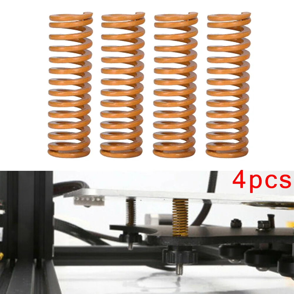 CR-10, CR-10S, CR-X, Ender 3, Ender 3 Pro, Ender 2, CREALITY용 4개 업그레이드 플랫 베드 스프링