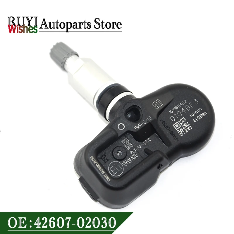 

1 шт., датчик давления в шинах для Toyota Avensis Auris RAV4 Yaris Verso 42607 МГц, 02030-42607