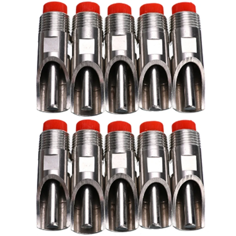 10 Stainless Steel Pig Automatic Nipple Water Dispenser Automatic Water Nozzle Drinking Nipple Poultry Water Dispenser