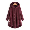 Autumn Winter Coat Women Warm Teddy Bear Coat Wool Jacket Female Plush Coat Hooded Jacket New Women's Coats Solid Color Jacket 3
