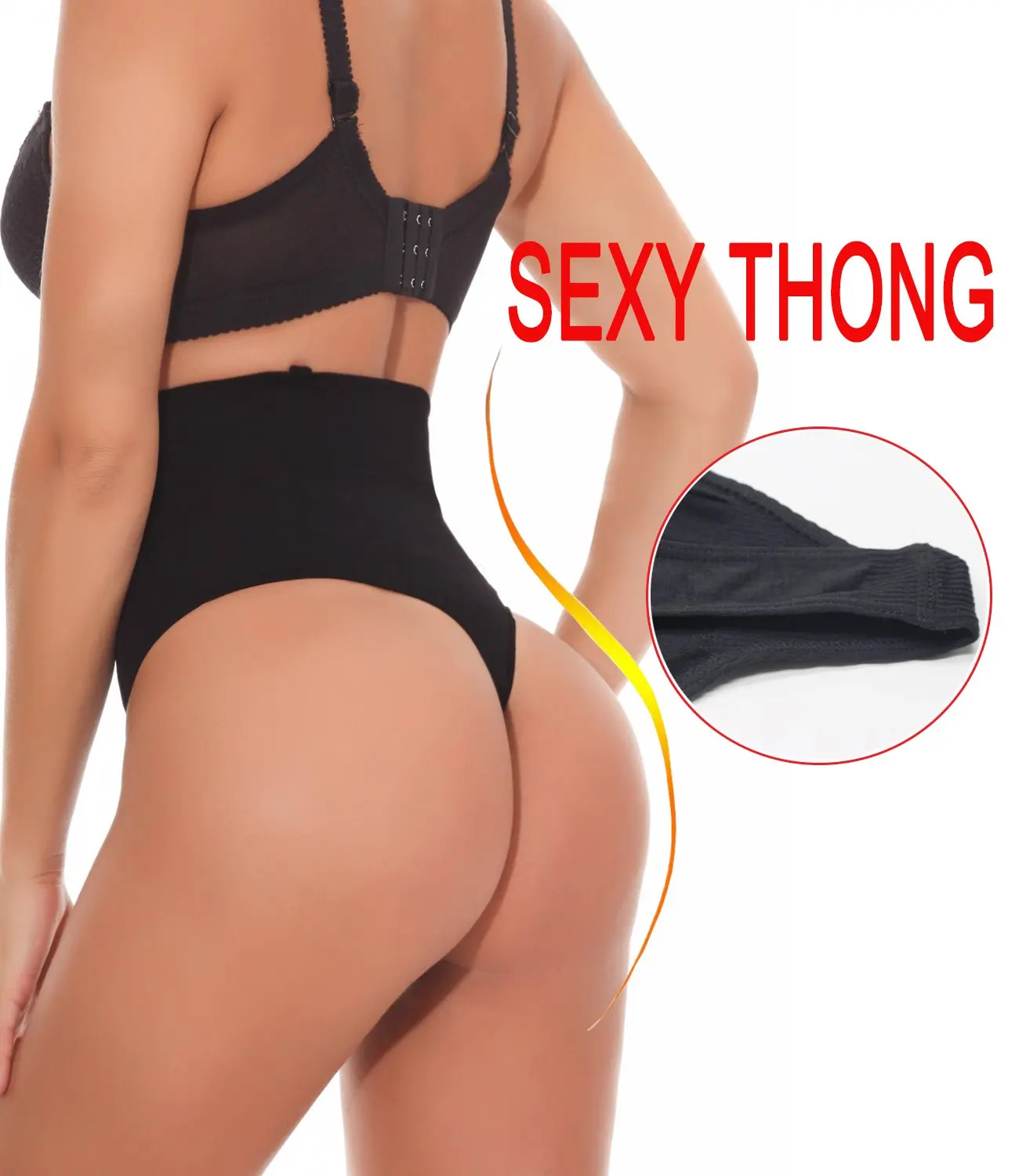Description Picture 5 of itemHot Women High Waist Shaping Boyshort Panties Tummy Control Butt Lifting Thigh Slim Shorts Underwear Shapewear Thong Body Shaper