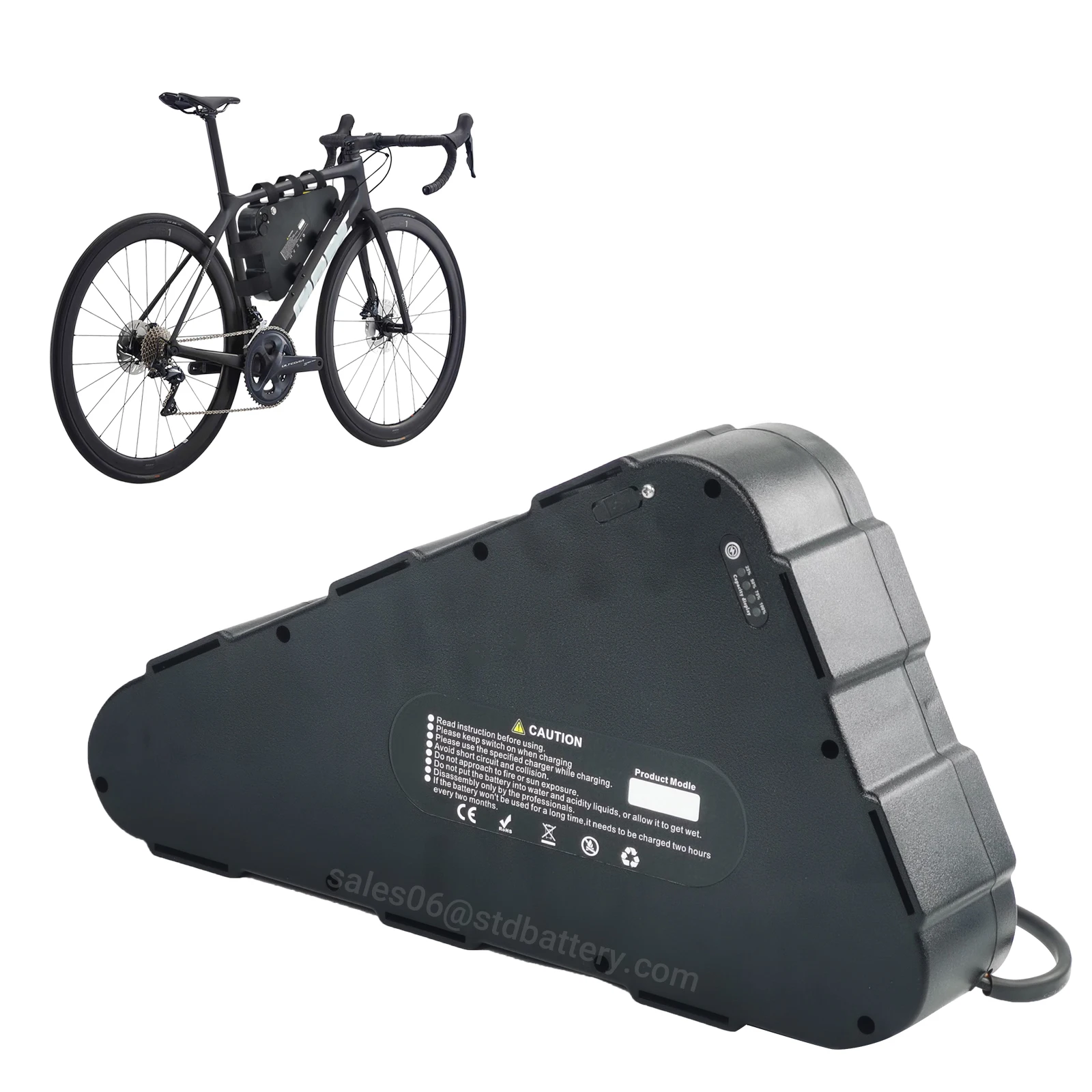 Borsa Per Telaio A Tubo Triangolare Per Mountain Bike Custodia Per - Foto 5