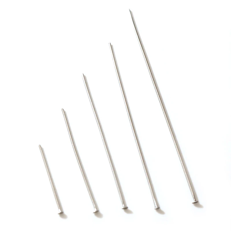 Stainless Steel Flat Head Pins 20 30 40 50 60 70mm Headpins