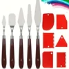 11pcs Professional Stainless Steel Palette Knife Set For Acrylic, Oil, Watercolor & Rock Painting 1