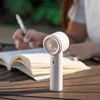 Portable Handheld Turbofan with 3 Adjustable Wind Speeds, USB Charging LED Digital Display Stylish Black/white Design 6