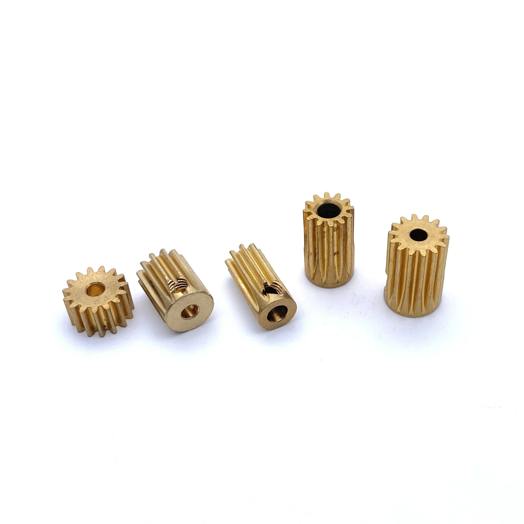 Gros plan sur pignon moteur RC 9 à 14 dents - alésage 2.3mm (6.35mm) avec denture