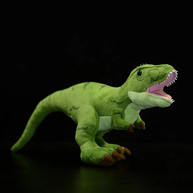 

50 см новый зеленый тираннозавр рекс мягкая набивная плюшевая игрушка Реалистичная имитация оригинальный динозавр модель животного кукла Audlt подарок