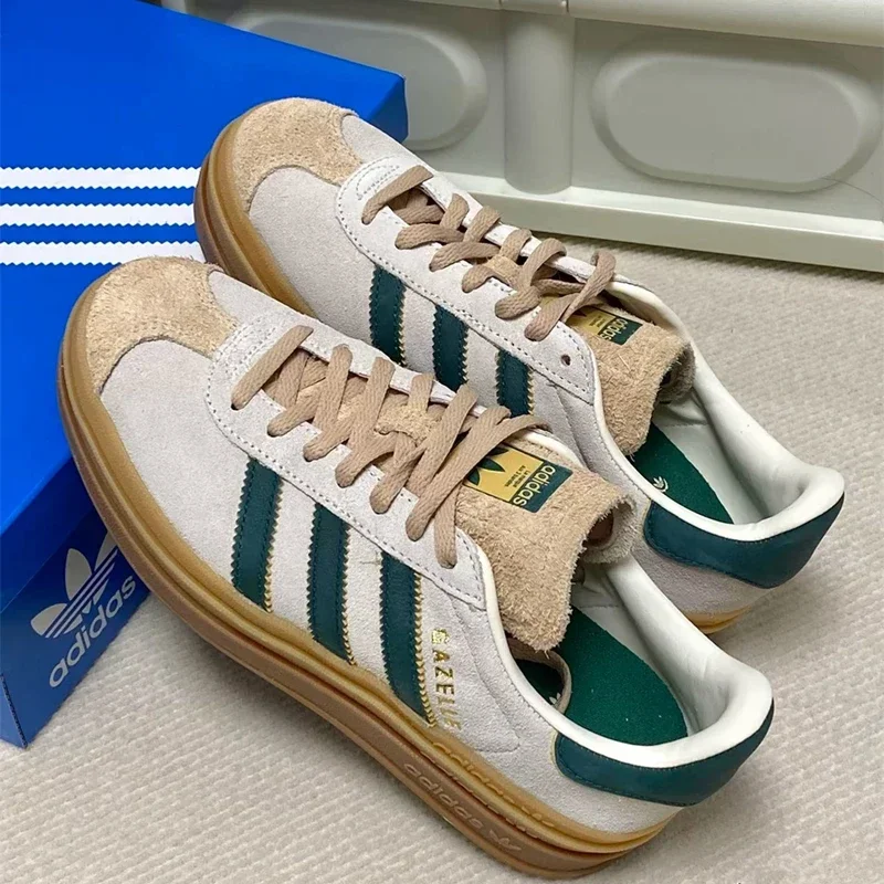 Adidas Originals Gazelle Bold Woman Skateboard Shoes Casual Sneakers Suede Leather