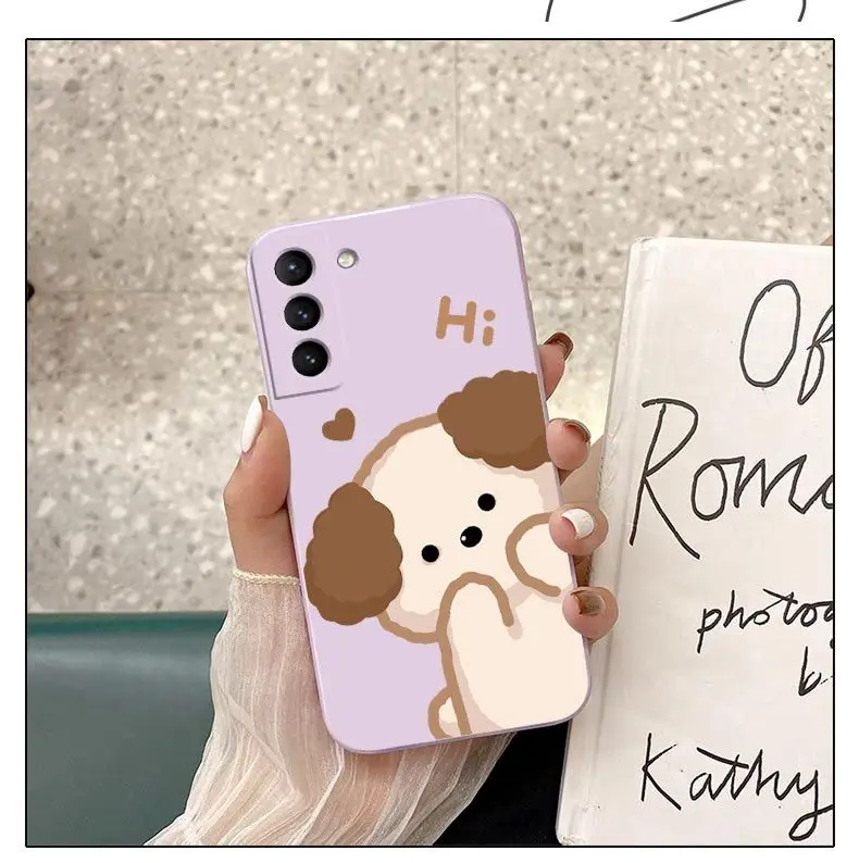 Fluffy Puppy Silikon-Handyhülle für Samsung Galaxy S23 S22 S21 S10 S9 S8 Plus Note 20 Ultra 10 Plus Cover – Detail 7