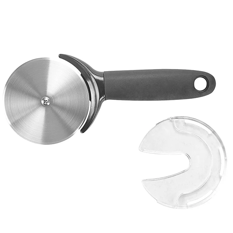 Stainless Steel Pizza Cutter Pastry Roller Cutter Pizza Cookie Cake Roller Wheel Protect Cover Bakeware Kitchen Accessories