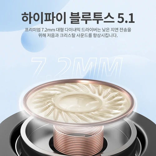 큐씨와이 T13 무선 스마트 헤드폰 BT5.1 TWS 이어폰 4 마이크 ENC HD 통화 헤드셋 터치 컨트롤 이어 버드 롱 스탠바이 40H 2
