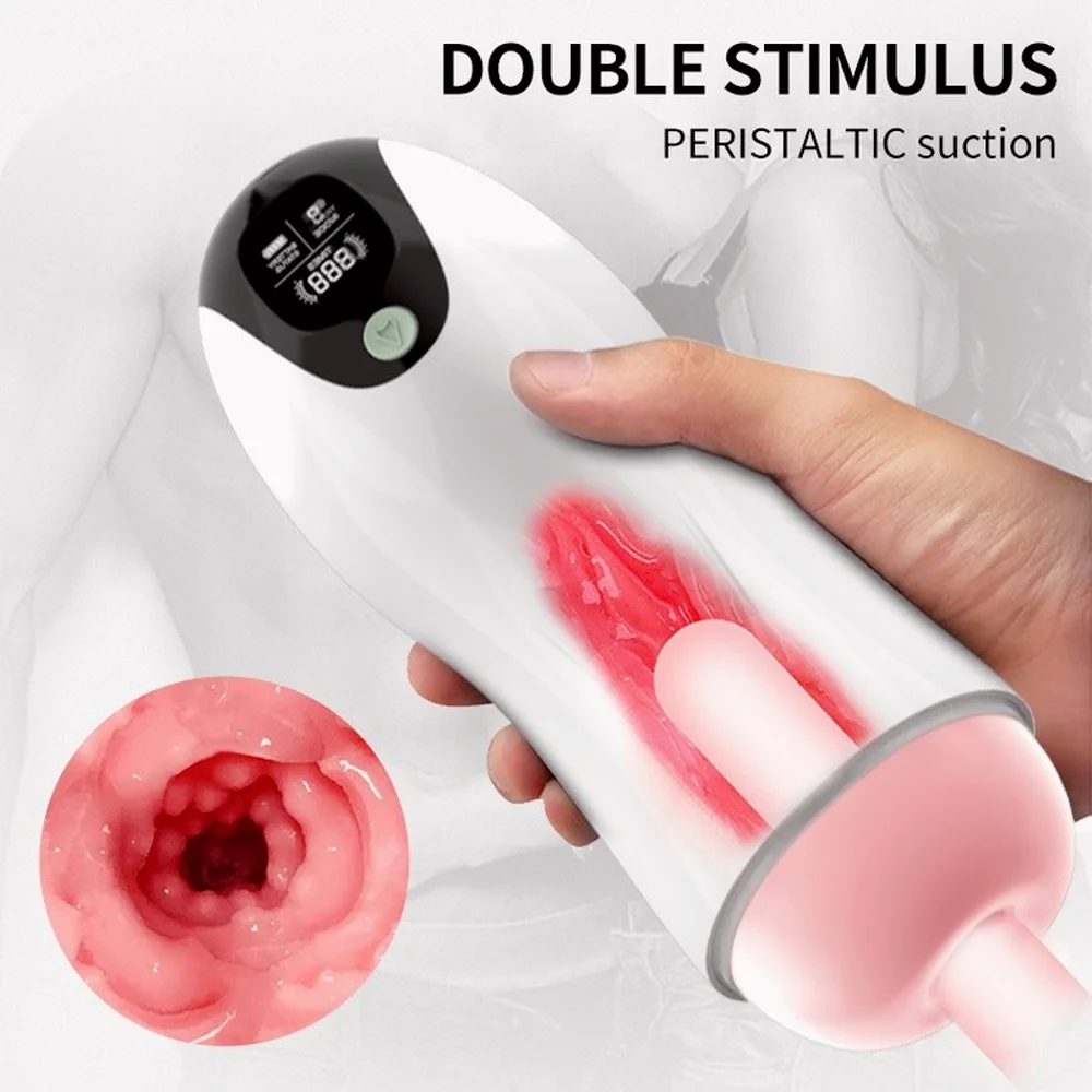 Automatic Male Masturbator Cup Sucking Vibration 18+ Blowjob Real Vagina Pocket Pussy Penis Oral Sex Machine Toys For Man Adults male masturbator cup,male masturbator,male masturbation aid