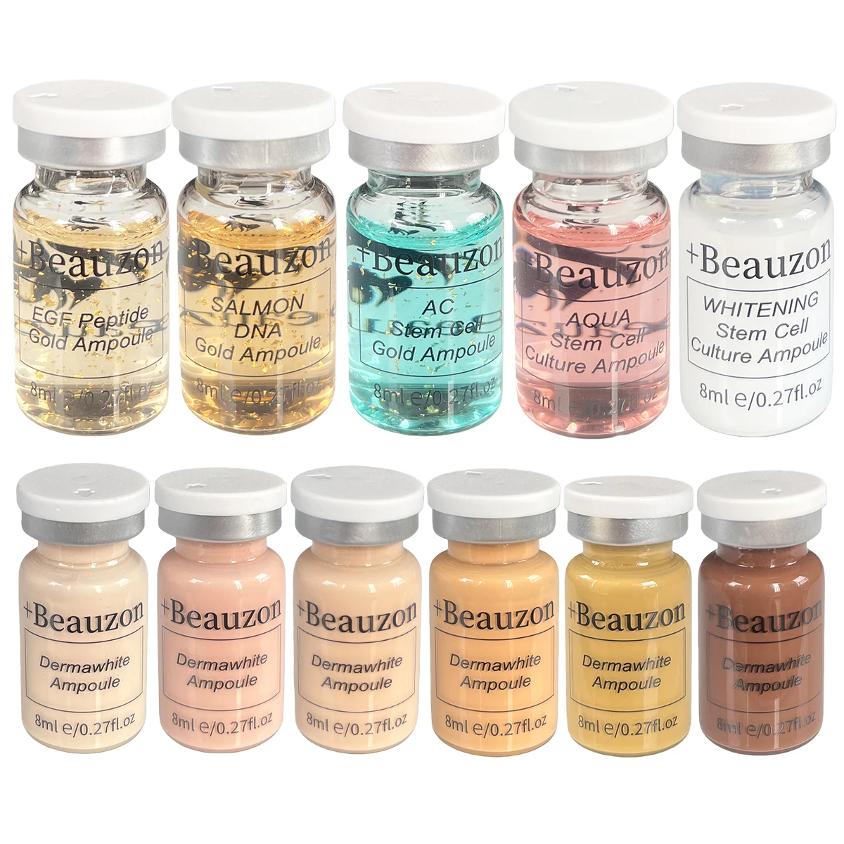 8 ml Beauzon BB Serum Creme Hyaluronsäure Gesichts-Glow Ampulle Essenz Peptid Feuchtigkeitsspendende Foundation Hautverjüngung_voghion.com