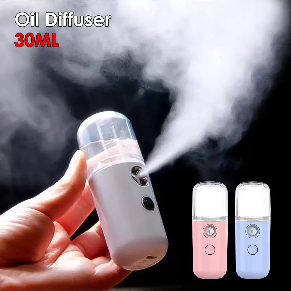 Car Air Humidifier Mini Nano Facial Sprayer USB Nebulizer Purifier Aromatherapy Essential Oil Diffuser Face Water Replenishment 2