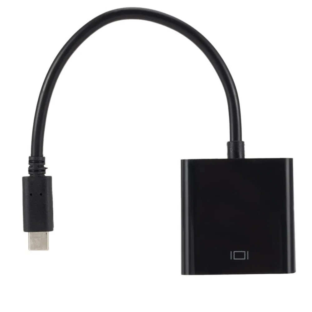 USB3.1 Type C To Female VGA Adapter Video Adapter Projection Line USB 3.1 To VGA 1080p Connection Cable