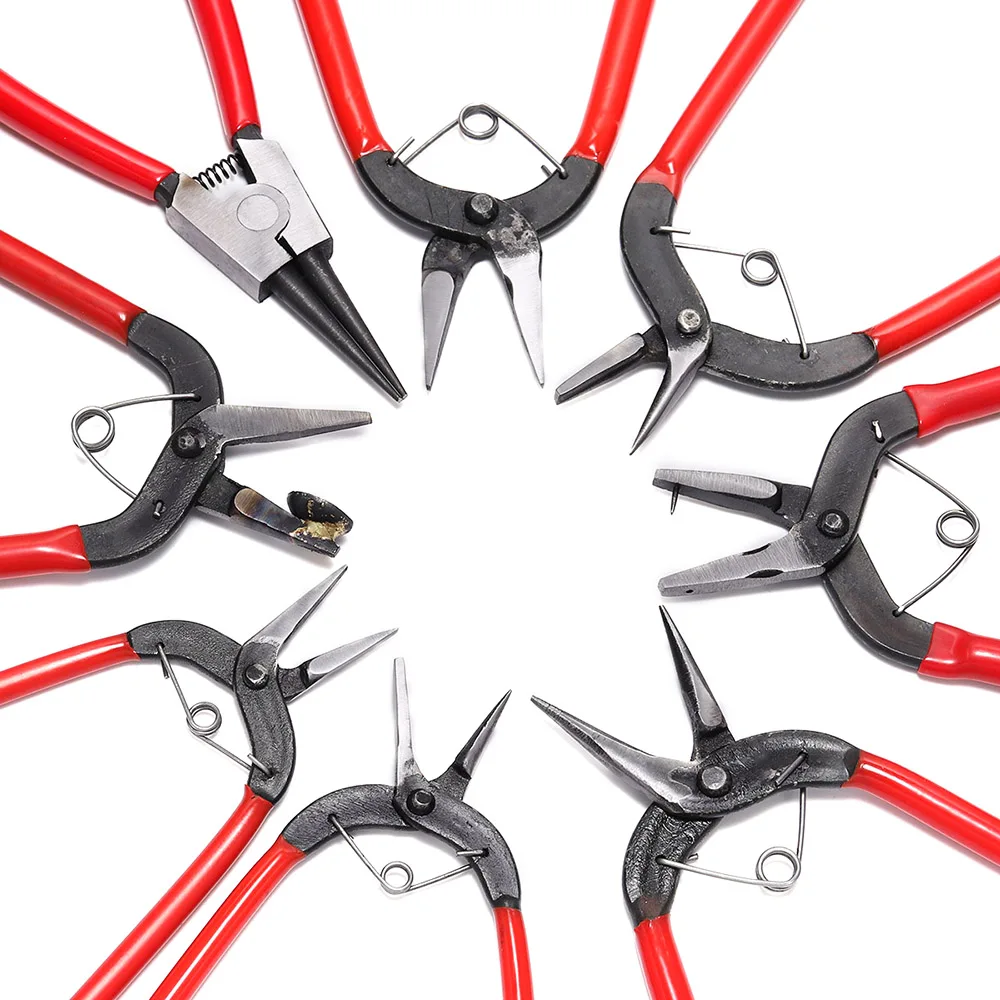Wire Looping Pliers Long Round Nose Pliers Concave Plier Beading