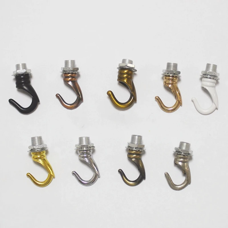 DIY Lighting Accessories 6pcs/lot Load-bearing hook opening hook lamp accessories dining crane bar pendant lamp M10 DIY accessories
