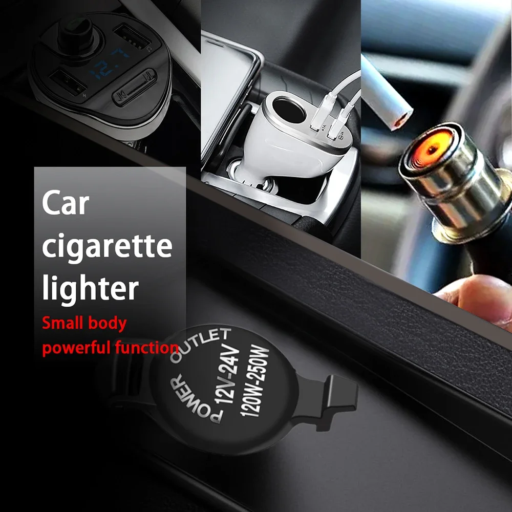DaierTek Universal 12V Car Cigarette Lighter Power Socket Adapter Plug Outlet Motorcycles Boats Tractor Truck
