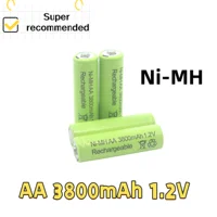 【3800mAh Ultra-Long Runtime】AA Rechargeable Battery - 1.2V, Fast Rechargeable with Cycle Use | Suitable for Radios 4